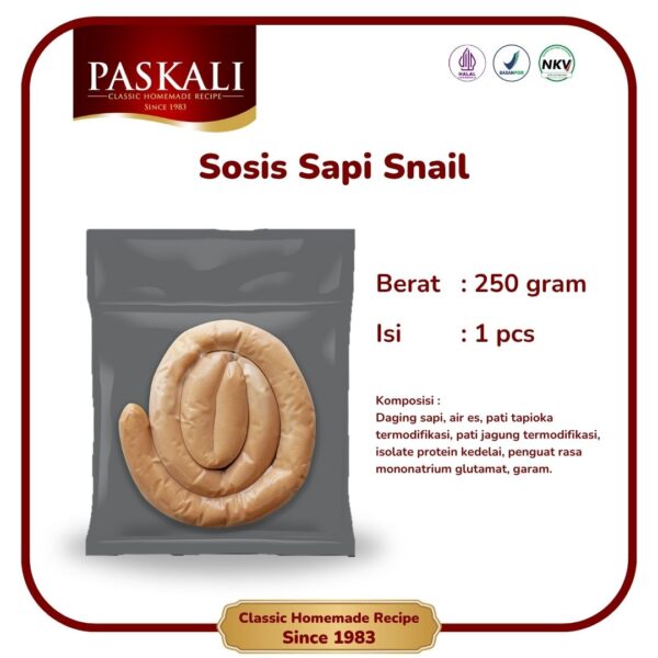 Sosis Sapi Snail Paskali